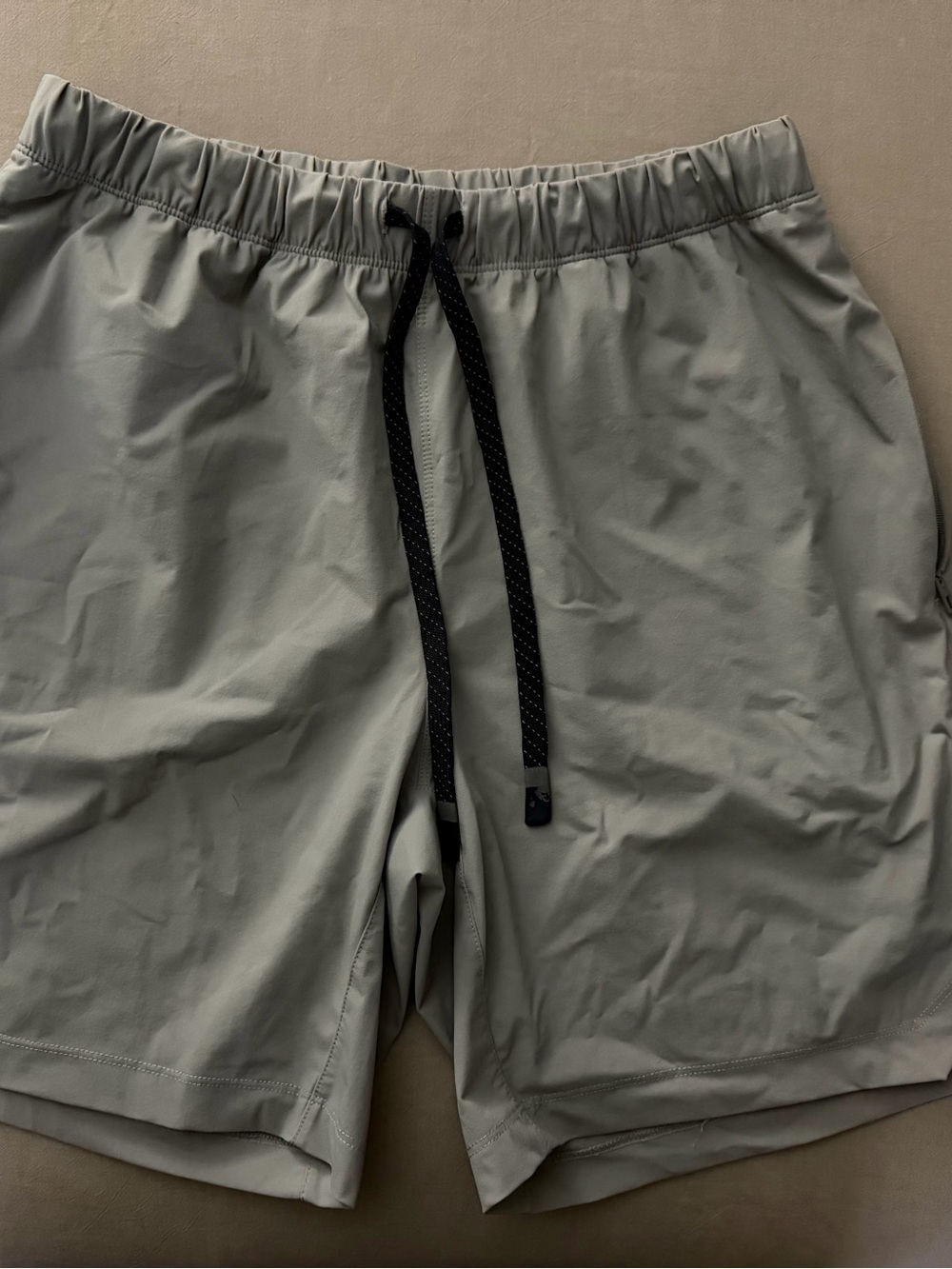 Men's Performance Drawstring Shorts - Light Gray